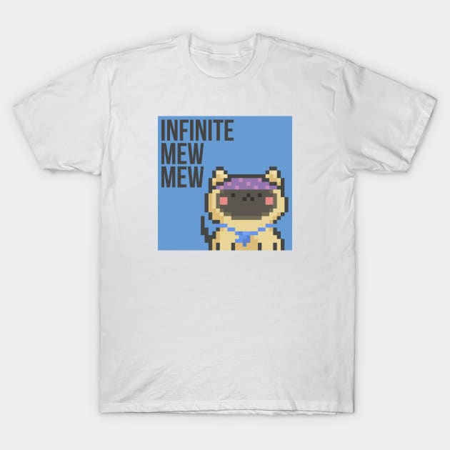 Pixel Cat 086 T-Shirt by Infinite Mew Mew